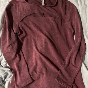 Emerald Maroon Knit Top